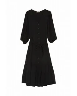 Robe Carsten Noir | Robes Grace & Mila Femme -Vêtements Femme Soldes robe carsten noir robes grace mila femme 2