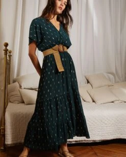 Robe Celestine Vert | Robes Grace & Mila Femme