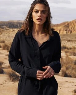 Robe Celine Noir | Robes Grace & Mila Femme -Vêtements Femme Soldes robe celine noir robes grace mila femme 2