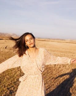 Robe Charline Beige | Robes Grace & Mila Femme -Vêtements Femme Soldes robe charline beige robes grace mila femme 2