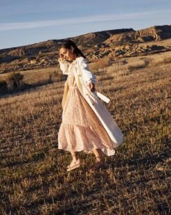 Robe Charline Beige | Robes Grace & Mila Femme -Vêtements Femme Soldes robe charline beige robes grace mila femme 4