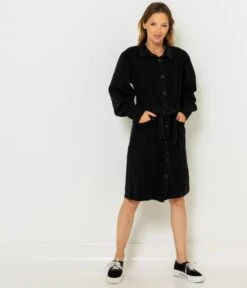 Robe Chemise En Jean Waterless Process Black Stone | Robes, Combinaisons Camaieu Femme -Vêtements Femme Soldes robe chemise en jean waterless process black stone robes combinaisons camaieu femme 4