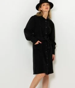 Robe Chemise En Jean Waterless Process Black Stone | Robes, Combinaisons Camaieu Femme -Vêtements Femme Soldes robe chemise en jean waterless process black stone robes combinaisons camaieu femme 7