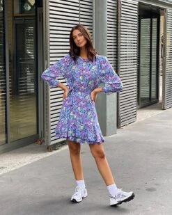 Robe Chiara Bleu | Robes Grace & Mila Femme