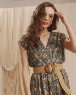 Robe Clara Marine | Robes Grace & Mila Femme -Vêtements Femme Soldes robe clara marine robes grace mila femme 2