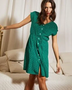 Robe Clarence Vert | Robes Grace & Mila Femme