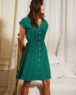Robe Clarence Vert | Robes Grace & Mila Femme 8 Robe Clarence Vert | Robes Grace & Mila Femme -Vêtements Femme Soldes robe clarence vert robes grace mila femme 3