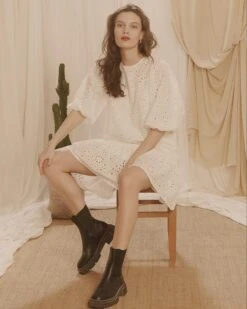 Robe Claudia Ecru | Robes Grace & Mila Femme -Vêtements Femme Soldes robe claudia ecru robes grace mila femme 4