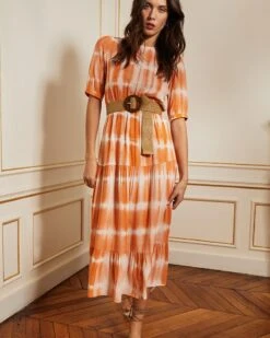 Robe Clay Peche | Robes Grace & Mila Femme -Vêtements Femme Soldes robe clay peche robes grace mila femme 4