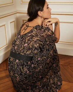 Robe Clemence Noir | Robes Grace & Mila Femme -Vêtements Femme Soldes robe clemence noir robes grace mila femme 4