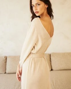 Robe Dame Beige | Robes Grace & Mila Femme -Vêtements Femme Soldes robe dame beige robes grace mila femme 4
