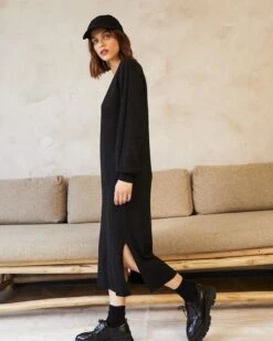 Robe Dame Noir | Robes Grace & Mila Femme -Vêtements Femme Soldes robe dame noir robes grace mila femme 2