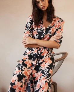 Robe Danita Noir | Robes Grace & Mila Femme -Vêtements Femme Soldes robe danita noir robes grace mila femme 2