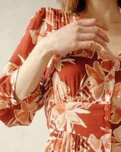 Robe Dasha Terracotta | Robes Grace & Mila Femme -Vêtements Femme Soldes robe dasha terracotta robes grace mila femme 4