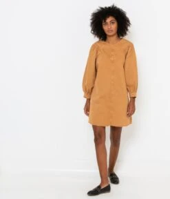 Robe Denim Découpe Western Caramel | Robes, Combinaisons Camaieu Femme -Vêtements Femme Soldes robe denim dc3a9coupe western caramel robes combinaisons camaieu femme 4