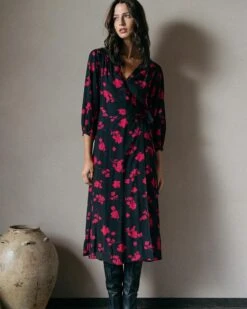 Robe Dina Noir | Robes Grace & Mila Femme -Vêtements Femme Soldes robe dina noir robes grace mila femme 2