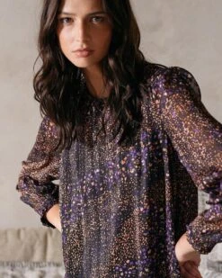 Robe Dita Noir | Robes Grace & Mila Femme -Vêtements Femme Soldes robe dita noir robes grace mila femme 3