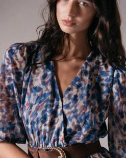 Robe Dixie Bleu | Robes Grace & Mila Femme -Vêtements Femme Soldes robe dixie bleu robes grace mila femme 4