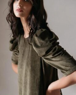 Robe Doha Kaki | Robes Grace & Mila Femme -Vêtements Femme Soldes robe doha kaki robes grace mila femme 3