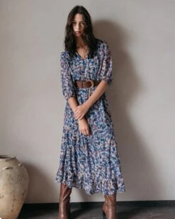 Robe Doris Bleu | Robes Grace & Mila Femme -Vêtements Femme Soldes robe doris bleu robes grace mila femme 6