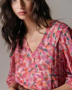 Robe Doris Rose | Robes Grace & Mila Femme -Vêtements Femme Soldes robe doris rose robes grace mila femme 3