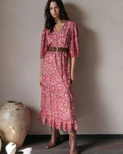 Robe Doris Rose | Robes Grace & Mila Femme -Vêtements Femme Soldes robe doris rose robes grace mila femme 4