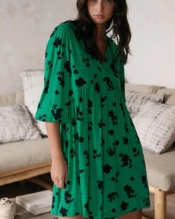 Robe Dorlane Vert | Robes Grace & Mila Femme -Vêtements Femme Soldes robe dorlane vert robes grace mila femme 4