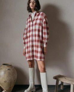 Robe Dorota Rouge | Robes Grace & Mila Femme