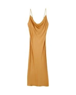 Robe Draper Or | Robes Grace & Mila Femme -Vêtements Femme Soldes robe draper or robes grace mila femme 7