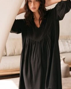 Robe Dressing Noir | Robes Grace & Mila Femme