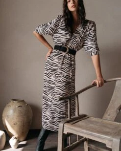 Robe Drusella Beige | Robes Grace & Mila Femme -Vêtements Femme Soldes robe drusella beige robes grace mila femme 3