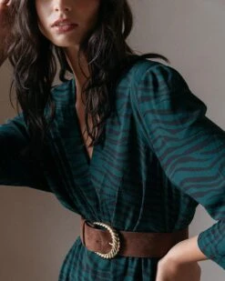 Robe Drusella Vert | Robes Grace & Mila Femme -Vêtements Femme Soldes robe drusella vert robes grace mila femme 5