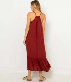 Robe Longue Bretelles Tressées Burnt Henna | Robes, Combinaisons Camaieu Femme -Vêtements Femme Soldes robe longue bretelles tressc3a9es burnt henna robes combinaisons camaieu femme 3
