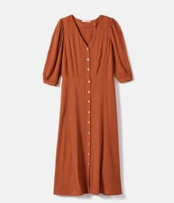 Robe Longue Fluide Caramel | Robes, Combinaisons Camaieu Femme -Vêtements Femme Soldes robe longue fluide caramel robes combinaisons camaieu femme 7