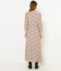 Robe Longue Fluide Petites Fleurs Boheme | Robes, Combinaisons Camaieu Femme -Vêtements Femme Soldes robe longue fluide petites fleurs boheme robes combinaisons camaieu femme 3