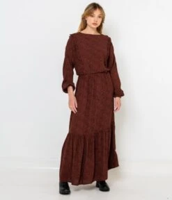 Robe Longue Imprimée Minimaliste Boheme | Robes, Combinaisons Camaieu Femme -Vêtements Femme Soldes robe longue imprimc3a9e minimaliste boheme robes combinaisons camaieu femme 4