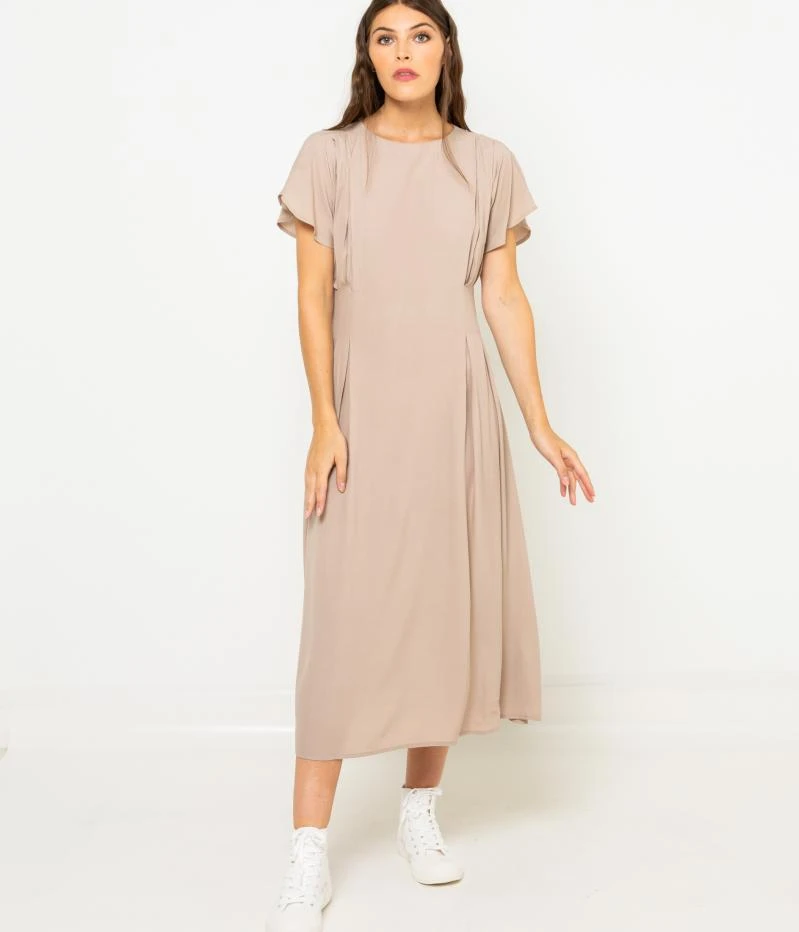 Robe Longue Jeu De Plis Cobblestone | Robes, Combinaisons Camaieu Femme 6 Robe Longue Jeu De Plis Cobblestone | Robes, Combinaisons Camaieu Femme – Image 4