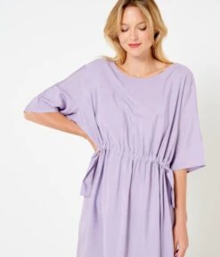 Robe Midi Lilas Large Wisteria | Robes, Combinaisons Camaieu Femme