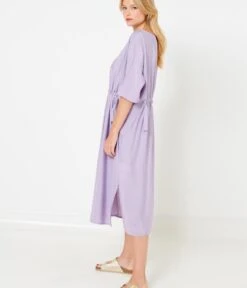 Robe Midi Lilas Large Wisteria | Robes, Combinaisons Camaieu Femme -Vêtements Femme Soldes robe midi lilas large wisteria robes combinaisons camaieu femme 6