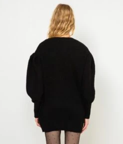 Robe Pull Noir | Robes, Combinaisons Camaieu Femme -Vêtements Femme Soldes robe pull noir robes combinaisons camaieu femme 3