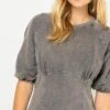 Robe T-shirt Gris Délavé Acid Grey | Robes, Combinaisons Camaieu Femme -Vêtements Femme Soldes robe t shirt gris dc3a9lavc3a9 acid grey robes combinaisons camaieu femme 1