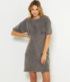 Robe T-shirt Gris Délavé Acid Grey | Robes, Combinaisons Camaieu Femme -Vêtements Femme Soldes robe t shirt gris dc3a9lavc3a9 acid grey robes combinaisons camaieu femme 5