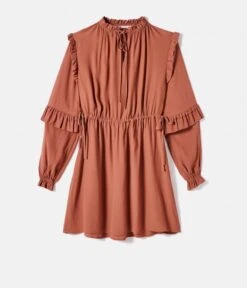Robe détails Volants Cognac | Robes, Combinaisons Camaieu Femme -Vêtements Femme Soldes robec2a0dc3a9tails volants cognac robes combinaisons camaieu femme 7