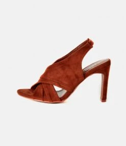 Sandales À Talons Brides Croisées Femme Acajou | Chaussures Camaieu Femme -Vêtements Femme Soldes sandales c3a0 talons brides croisc3a9es femme acajou chaussures camaieu femme 4
