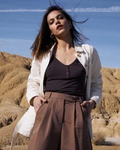 Short Christian Chocolat | Jupes & Shorts Grace & Mila Femme -Vêtements Femme Soldes short christian chocolat jupes shorts grace mila femme 3