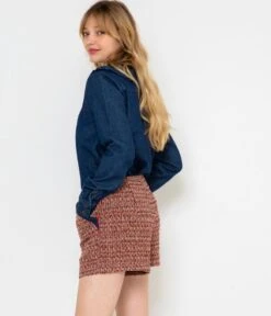 Short En Tweed Femme Tweed Rouge Preppy | Shorts, Pantacourts Camaieu Femme -Vêtements Femme Soldes short en tweed femme tweed rouge preppy shorts pantacourts camaieu femme 6
