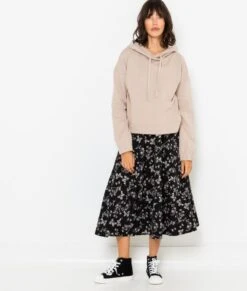 Sweat Femme À Capuche En Coton Bio Cobblestone | Pull, Gilets Camaieu Femme -Vêtements Femme Soldes sweat femme c3a0 capuche en coton bio cobblestone pull gilets camaieu femme 4