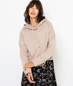 Sweat Femme À Capuche En Coton Bio Cobblestone | Pull, Gilets Camaieu Femme -Vêtements Femme Soldes sweat femme c3a0 capuche en coton bio cobblestone pull gilets camaieu femme 6
