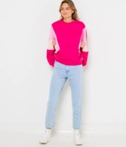 Sweat Manches Chauve-souris Femme Rose | Pull, Gilets Camaieu Femme -Vêtements Femme Soldes sweat manches chauve souris femme rose pull gilets camaieu femme 4