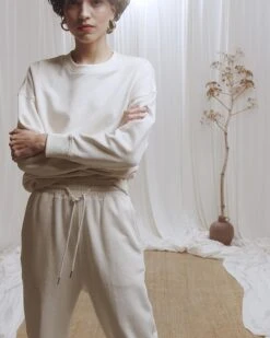 Sweat Shirt Charlie Ecru | Pulls & Cardigans Grace & Mila Femme -Vêtements Femme Soldes sweat shirt charlie ecru pulls cardigans grace mila femme 4